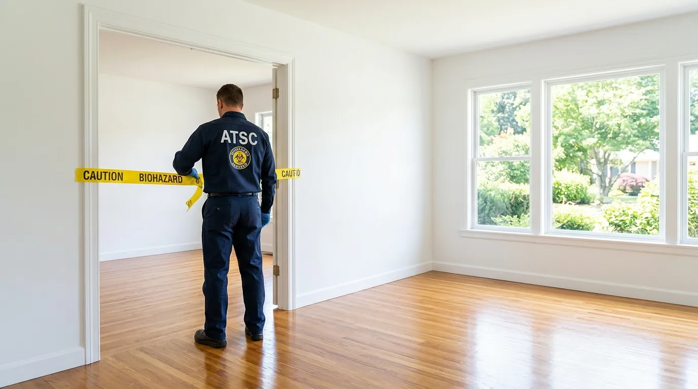 Certified biohazard cleanup crew performing Crime Scene Cleanup in Bellmead